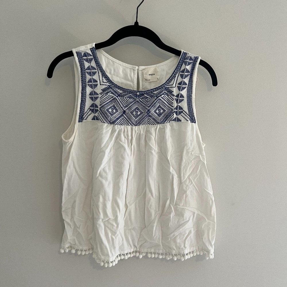 Stitch Fix Harper Pom Pom Tanktop